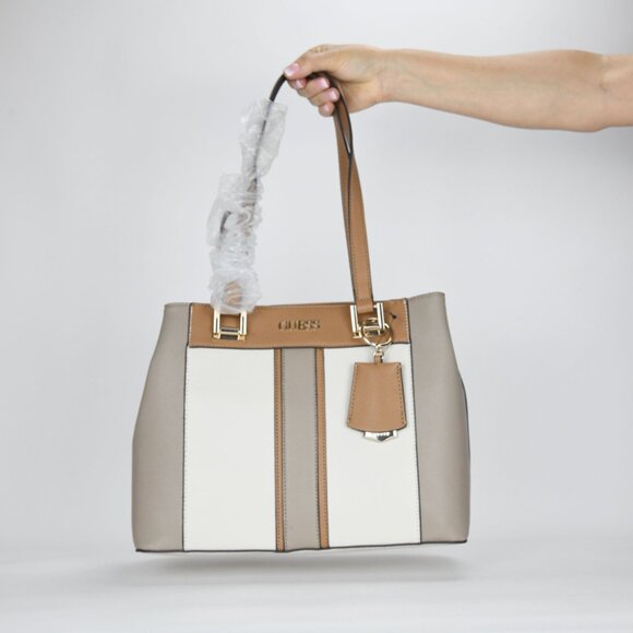 Guess Trixy Shopper - Taupe Multi - Picture 1 of 10